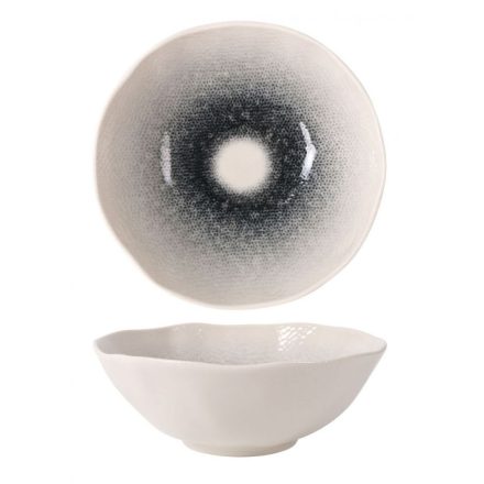 Mademoiselle szürke átmenetes porcelán tálka 16x6 cm, 0,6 liter – Fine Dining levesekhez és salátákhoz