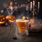 Duplafal hatású koponya mintás koktélos pohár