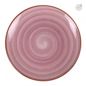 Bonna Purple 27 cm lapostányér – lila porcelán tányér 6 db-os csomagban, pattanásálló kivitel