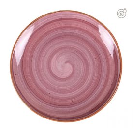 Bonna Purple 17 cm lila porcelán lapostányér – pattanásálló, 6 db-os prémium desszerttányér