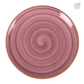 Bonna Purple 23 cm lila porcelán lapostányér – prémium tálalótányér, 6 db-os szett