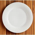 Prémium minőségű Albus Portedo lapostányér 30 cm, krémszínű porcelán – éttermeknek és otthonra