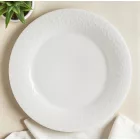 Enyhe krém színű Albus Portedo porcelán lapostányér, 28 cm – vendéglátóipari és otthoni használatra