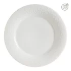 Enyhe krém színű porcelán lapostányér, 22 cm – Albus Portedo kollekció, 6 db-os csomag
