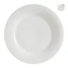 Enyhe krém színű porcelán lapostányér 18 cm – Albus Portedo kollekció, 6 db-os csomag, prémium minőség