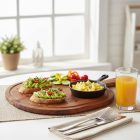 Fa tálalódeszka brunch és megosztós reggeli ételekhez