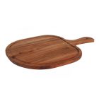 Acacia akáciafa tálalódeszka 44×30×1,5 cm – rusztikus, nagy felületű deszka; mosogatógépbe nem tehető