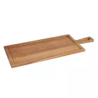 Akácfa Tálalódeszka Peremmel és Nyéllel, 56x20x1,5 cm – Süllyesztett