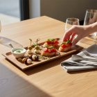 Akácfa tálalótálca finger food és vendégváró falatok tálalásához