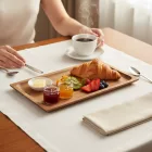 Akácfa tálalótálca reggeli és brunch tálalásához kávézóban és hotelben