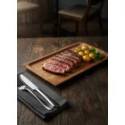 Acacia  szögletes fa tálaló tálca 25x12x2 cm