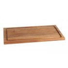 Acaci szögletes fa tálalódeszka 40x20x1.5 cm