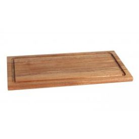 Acaci szögletes fa tálalódeszka 40x20x1.5 cm