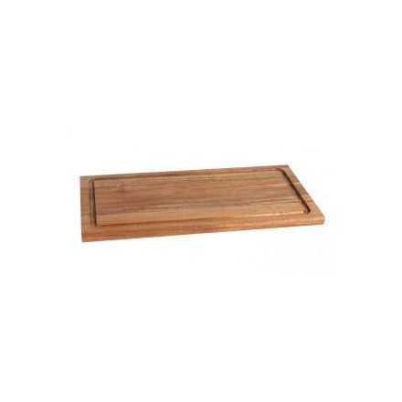 Acaci szögletes fa tálalódeszka 40x20x1.5 cm