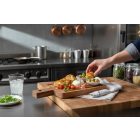  Acacia szögletes akáciafa tálalódeszka 10×19×1,5 cm – egyszemélyes, rusztikus, mosogatógépbe nem tehető