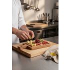  Acacia szögletes akáciafa tálalódeszka 10×19×1,5 cm – egyszemélyes, rusztikus, mosogatógépbe nem tehető