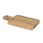  Acacia szögletes akáciafa tálalódeszka 10×19×1,5 cm – egyszemélyes, rusztikus, mosogatógépbe nem tehető