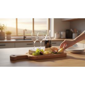 Acacia fa tálalódeszka 8,5x25x1,5