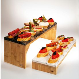 Acacia fa tartó 50x18x16 cm – elegáns tálaláshoz és desszertekhez