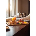 Bambusz tálalótálca GN 1/1 méretben, 53×32,5×2,5 cm