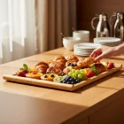 Bambusz tálalótálca GN 1/2 méretben, 32.5x26.5x2.5 cm