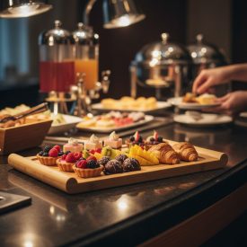 Bambusz tálalótálca GN 1/3 méretben, 32.5x17.5x2.5 cm