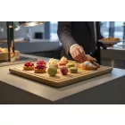 GN 1/1 bambusz tálalótálca, 53x32.5x1.5cm, svédasztalos kínáláshoz