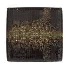 Cocodrilo spanyol porcelán prezentációs tányér – 30x30 cm, krokodil mintázattal