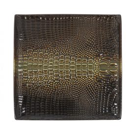   Cocodrilo spanyol porcelán lapos tányér – 25x25 cm, krokodil mintázattal
