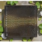 Cocodrilo spanyol porcelán desszerttányér – 20x20 cm, krokodil mintázattal