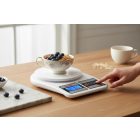 Digitális konyhai mérleg 7 kg – 1 g pontosság, LCD kijelző, TARE (g/oz), edzett üveglap, alacsony elem- és túlterhelés-jelző