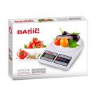 Digitális konyhai mérleg 7 kg – 1 g pontosság, LCD kijelző, TARE (g/oz), edzett üveglap, alacsony elem- és túlterhelés-jelző