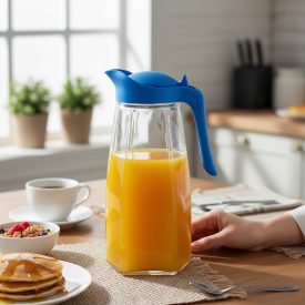 1,5 literes üveg hűtőkancsó tetővel