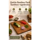 Quttin Bamboo Dark bambusz vágódeszka 37×22×1,7 cm – sötét kivitel