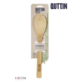 Bambusz keverőkanál-salátáskanál 30 cm