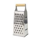 Négyoldalú reszelő 24,5 cm, bambusz markolattal, rozsdamentes