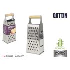 Négyoldalú reszelő 24,5 cm, bambusz markolattal, rozsdamentes