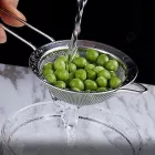 Teaszűrő 10 cm – rozsdamentes acél, finom szövésű, fogantyús, professzionális minőség