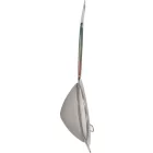Kúpos szúrő 16 cm-es, rozsdamentes, 2 horgos