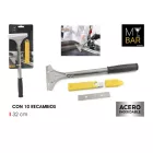 Gumírozott nyelű plancha tisztító kaparó