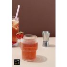 Rozsdamentes fordítós koktélmérce 15 és 30 ml-es adagolással, nem hitelesített