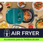 Szilikon Air Fryer lap kerek 19,5 cm – újrahasználható, tapadásmentes, 220 °C-ig hőálló