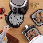 Szilikon Air Fryer lap kerek 19,5 cm – újrahasználható, tapadásmentes, 220 °C-ig hőálló