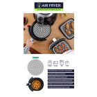 Szilikon Air Fryer lap kerek 19,5 cm – újrahasználható, tapadásmentes, 220 °C-ig hőálló