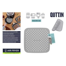 Szilikon Air Fryer betét 18,5x18,5 cm – újrahasználható, tapadásmentes, 220 °C-ig hőálló