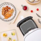 Szilikon Air Fryer betét 18,5x18,5 cm – újrahasználható, tapadásmentes, 220 °C-ig hőálló