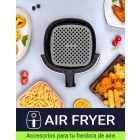 Szilikon Air Fryer betét 18,5x18,5 cm – újrahasználható, tapadásmentes, 220 °C-ig hőálló