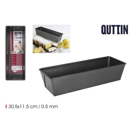 Quttin szénacél teflonbevonatos kenyérsütő forma 30,5x11,5 cm – 0,5 mm vastag