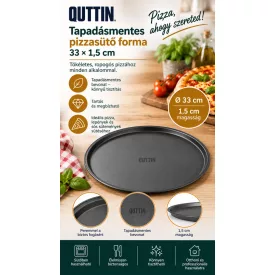Quttin Xynflon tapadásmentes pizzasütő forma (33×1,5 cm)