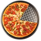 QQuttin Xynflon tapadásmentes perforált pizzasütő forma, 33 cmuttin szénacél perforált pizzasütő forma 33 cm – 0,5 mm vastag pizzalap
